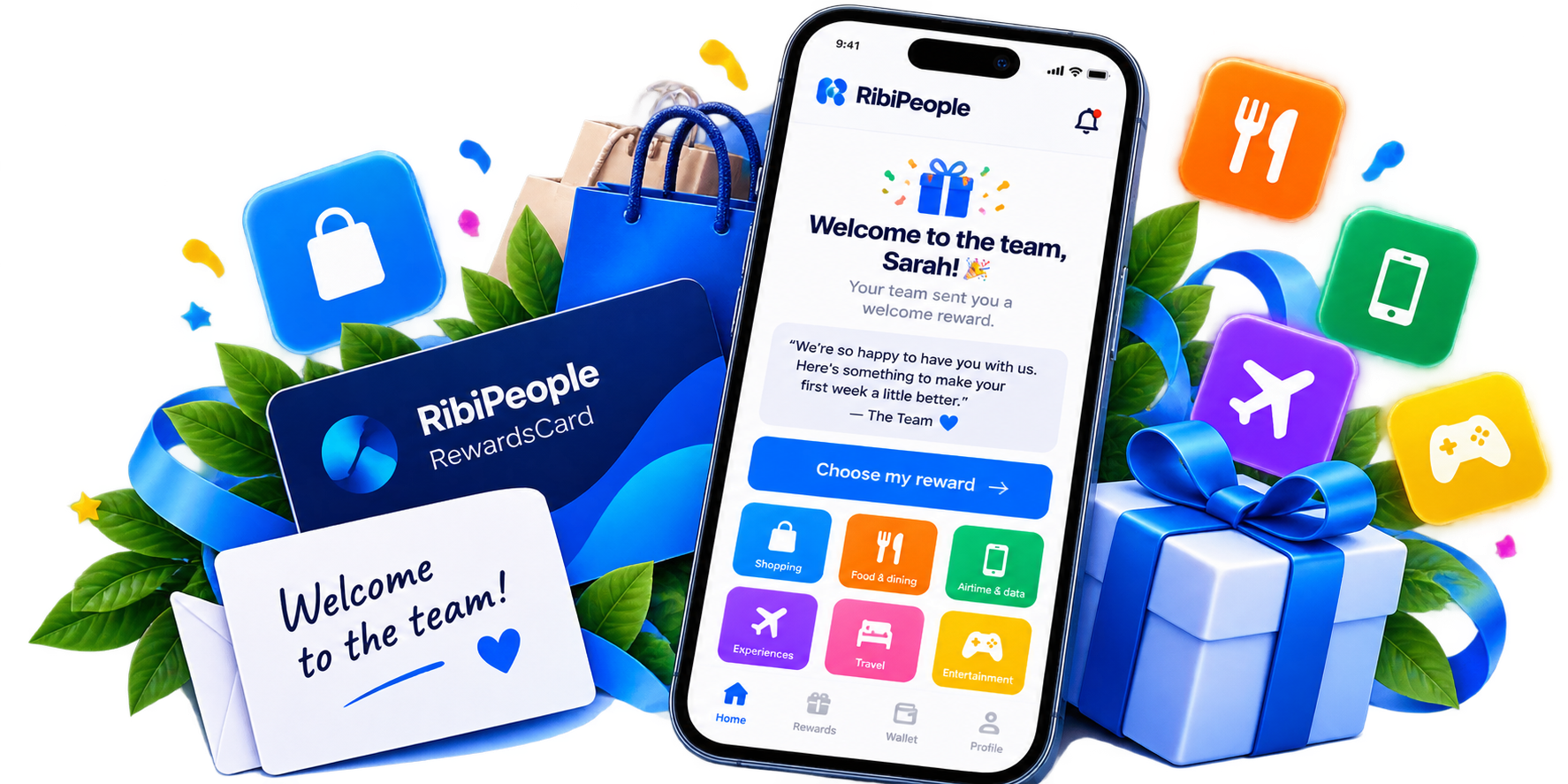 RibiPeople welcome reward experience for a new hire